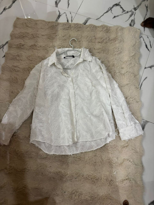 Chemise blanche zara - L - Nord foire