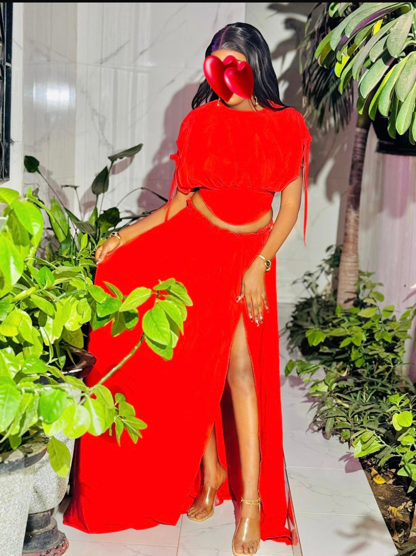 Ensemble rouge - M - Louga