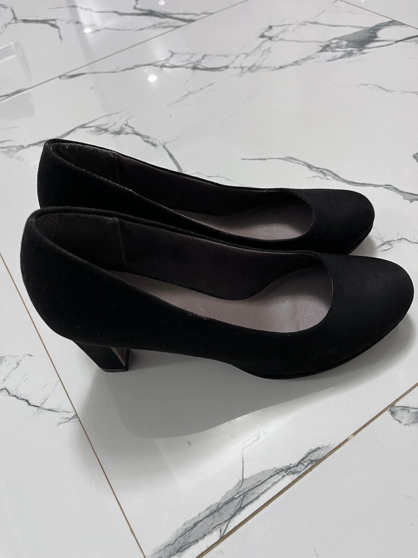 Escarpin daim noir - 39 - Malika plage