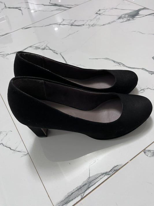 Escarpin daim noir - 39 - Malika plage