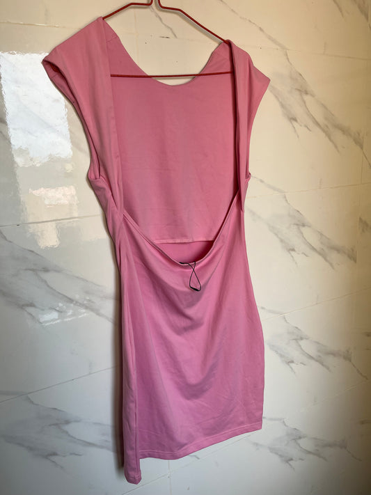 Belle robe rose dos nu - M - Ouakam