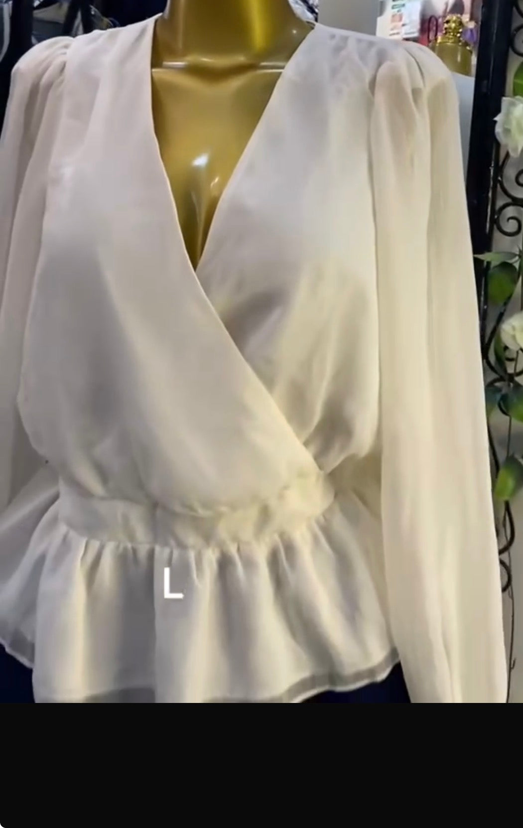 haut blanc taille L - Vendu