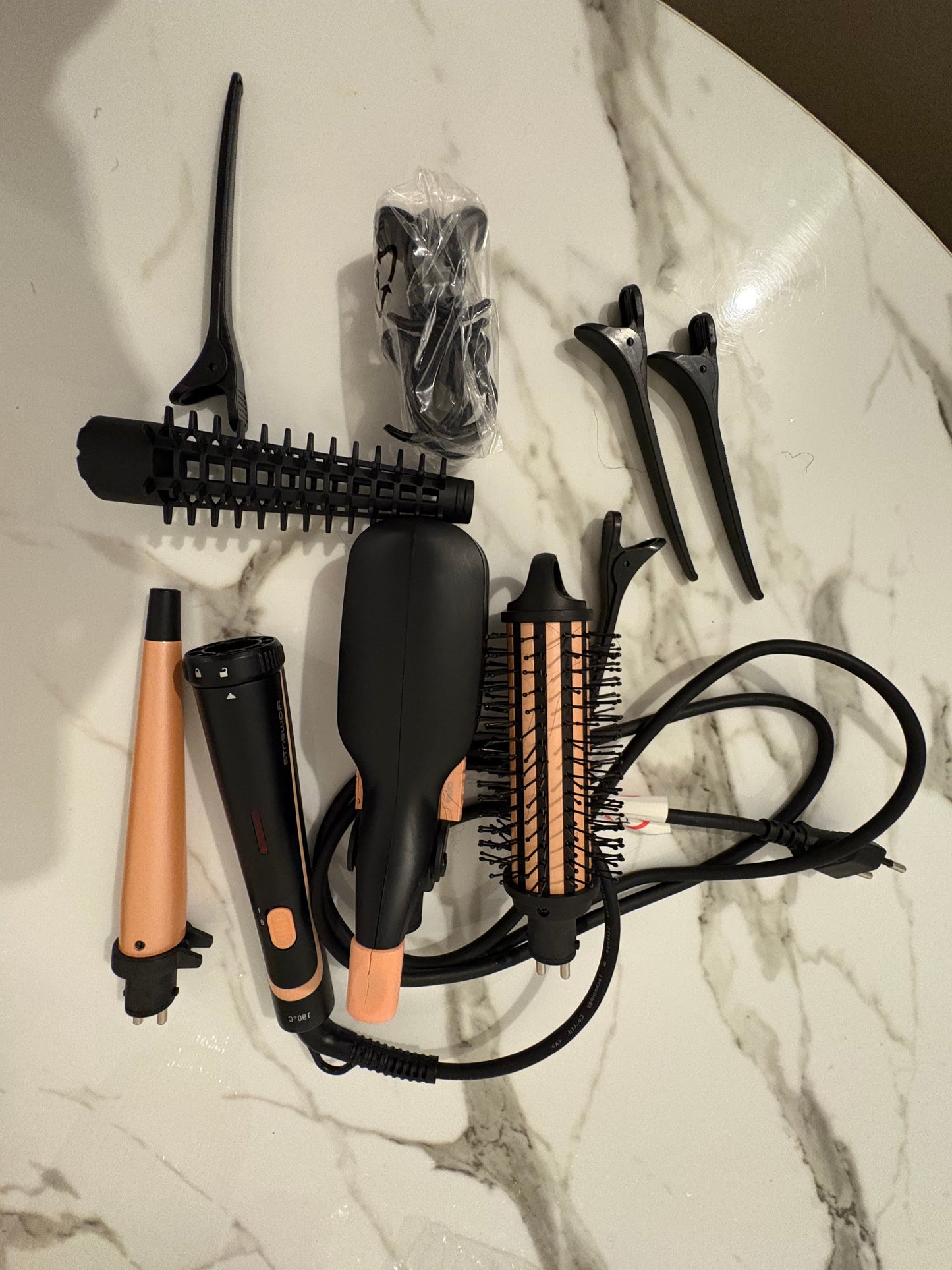 Fer à lisser avec brosse et boucleur 3 en 1 - Saint louis