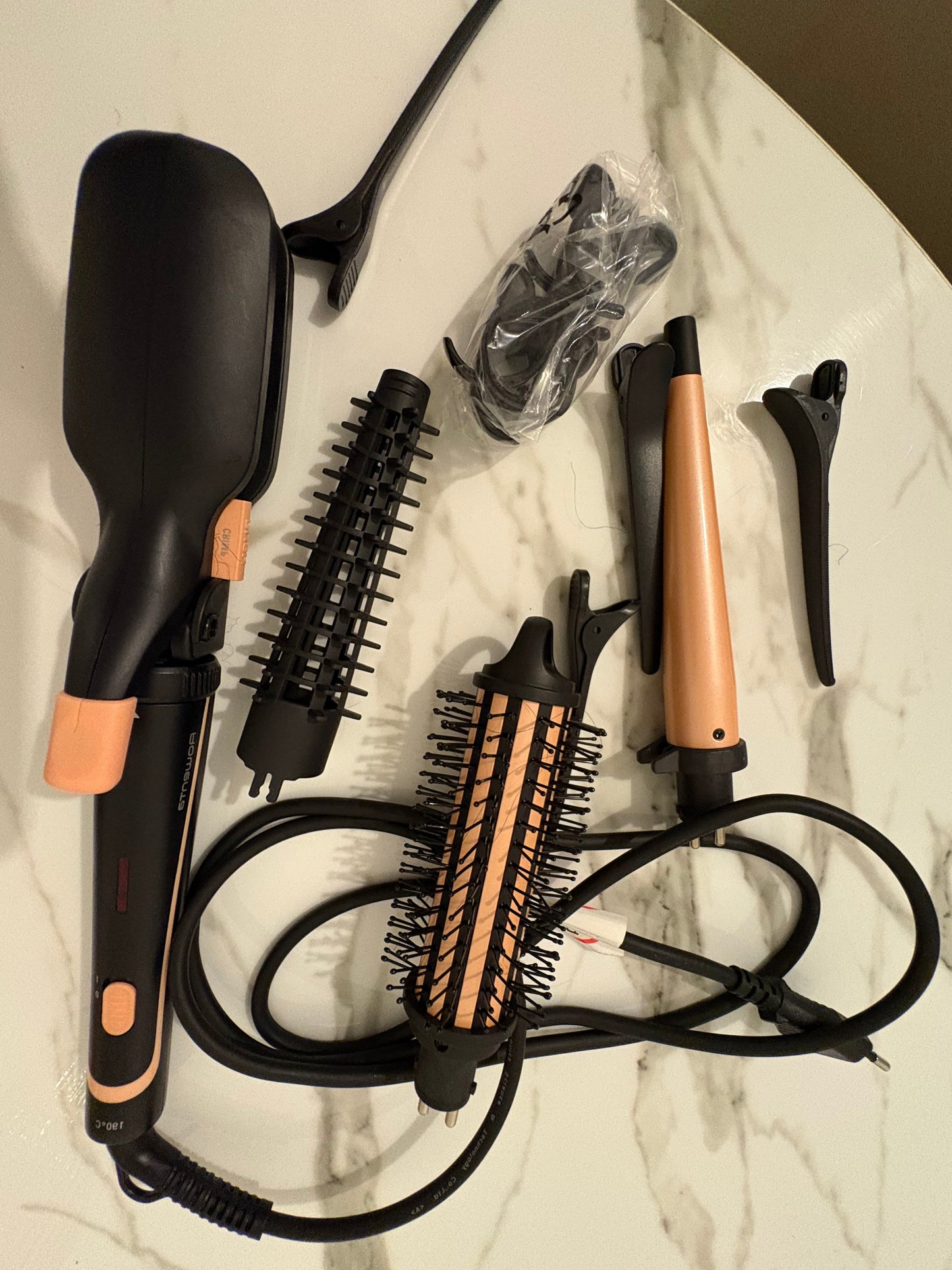 Fer à lisser avec brosse et boucleur 3 en 1 - Saint louis
