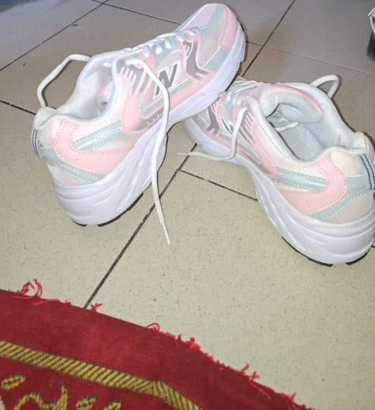 Basket New Balance rose blanc - 39 - Rue FA 22 68
