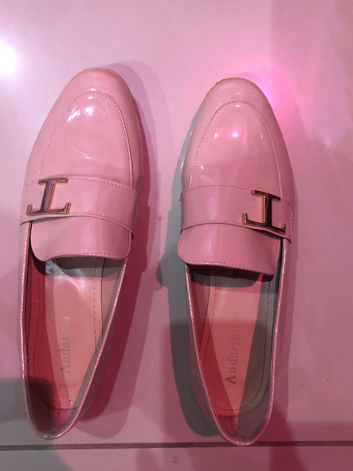 Mocassin en cuir rose - 40 - Dakar Ndiakhirate