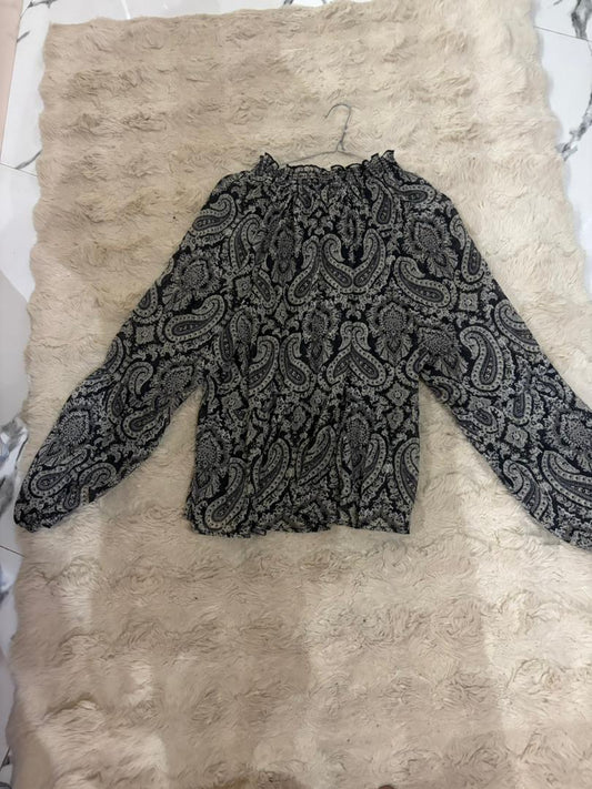 Haut crêpe imprimé Zara- L - Dakar